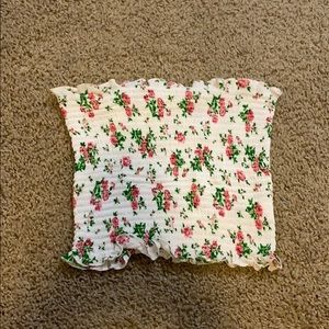 floral tube top